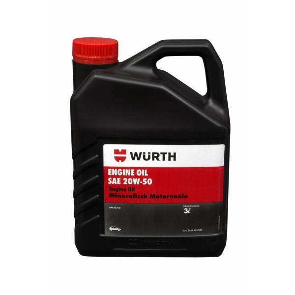 Wurth 20W-50 SAE Engine Oil 3L