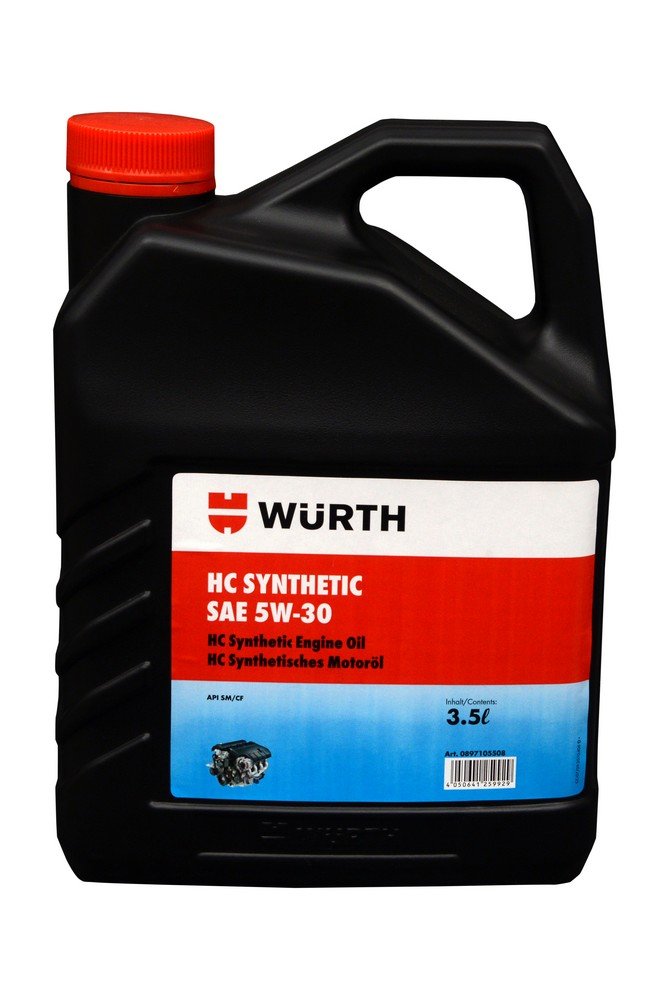 Wurth 5w-30 Fully Synthetic Engine Oil 3.5L