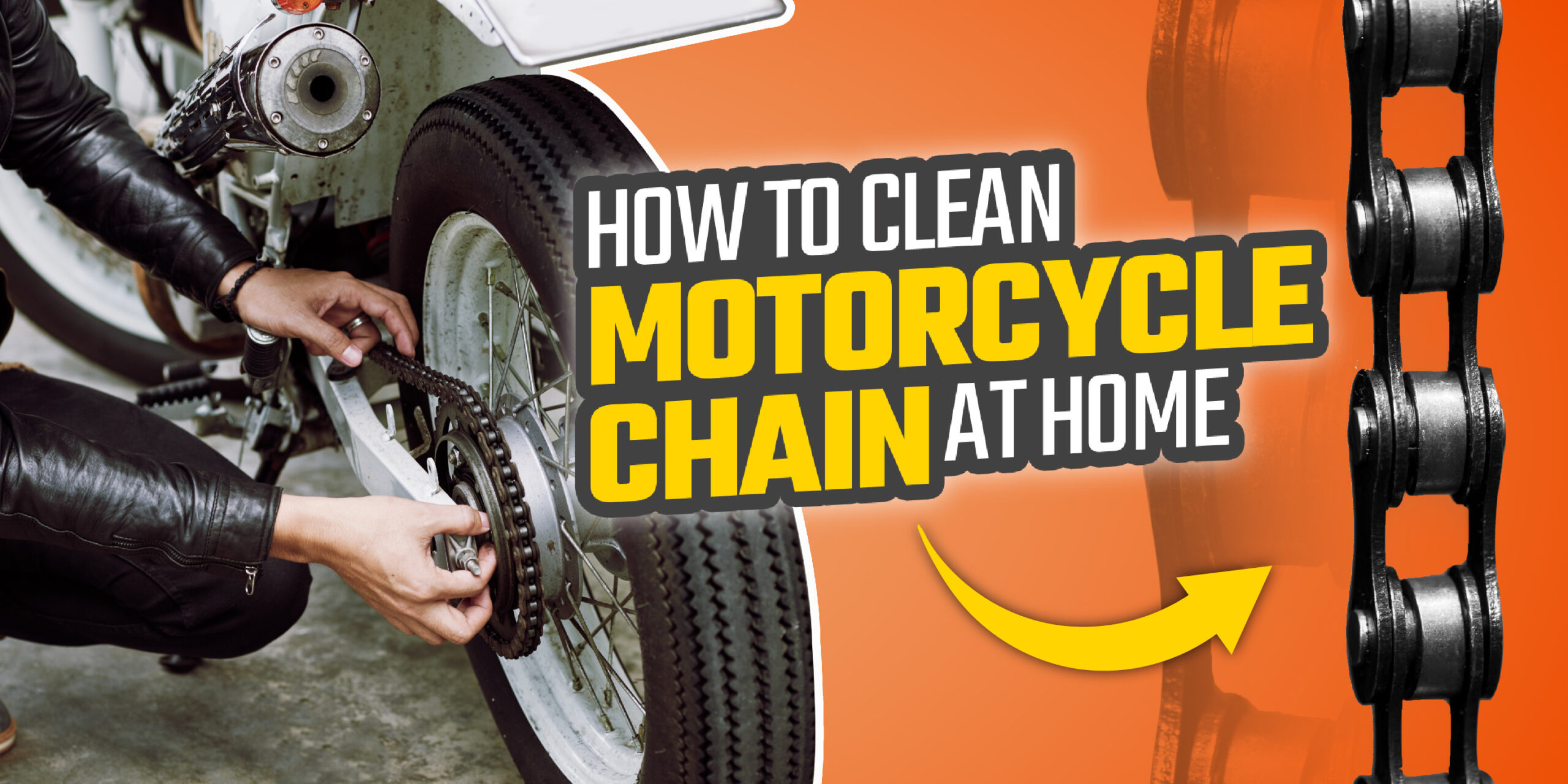 How to clean bike chain at home