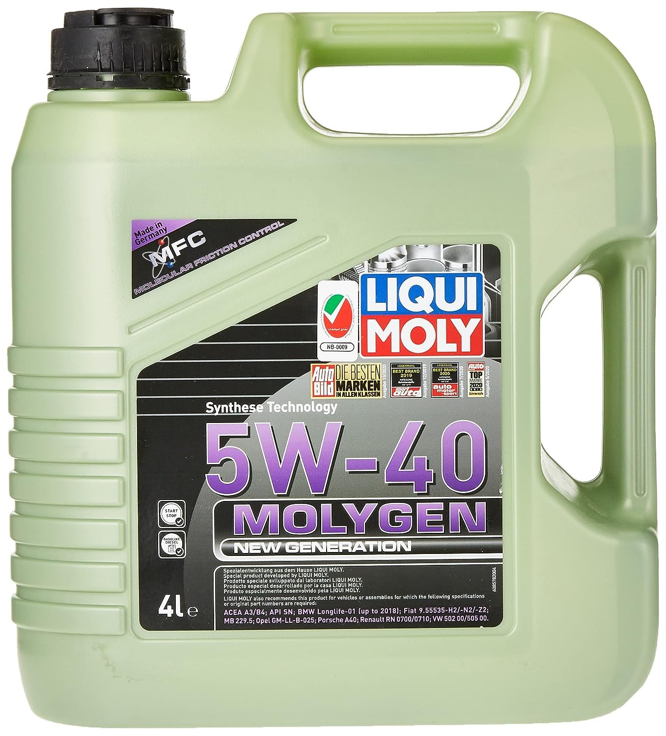 Liqui Moly Molygen New generation 5w-40, 4L