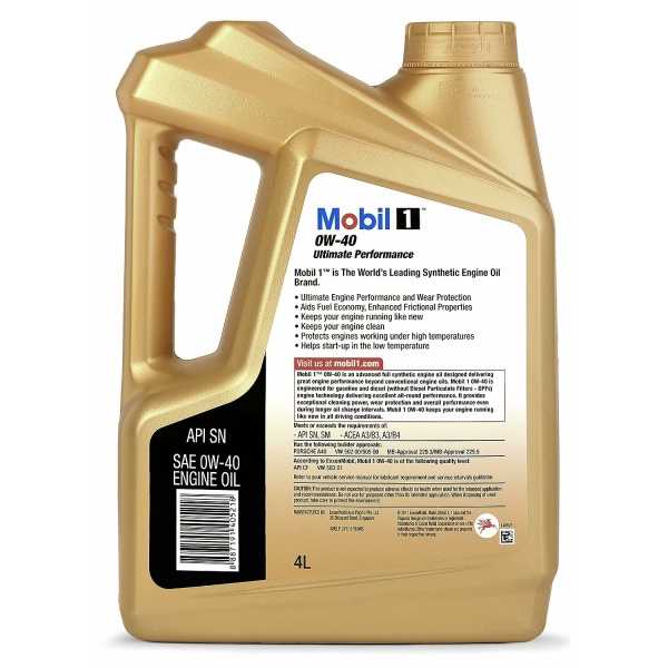 Mobil 1 0w-40 Advanced Synthetic engine oil 4L