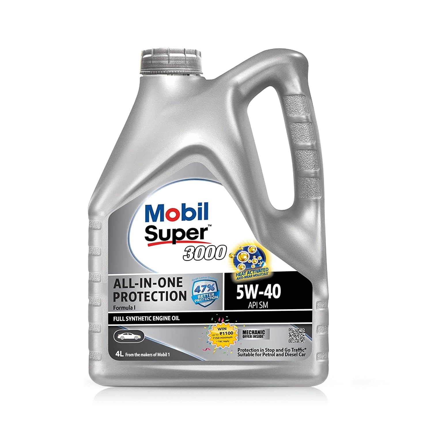 Mobil 1 Super 3000 Formula 5w40 Fully Synthetic Engine Oil - 4L