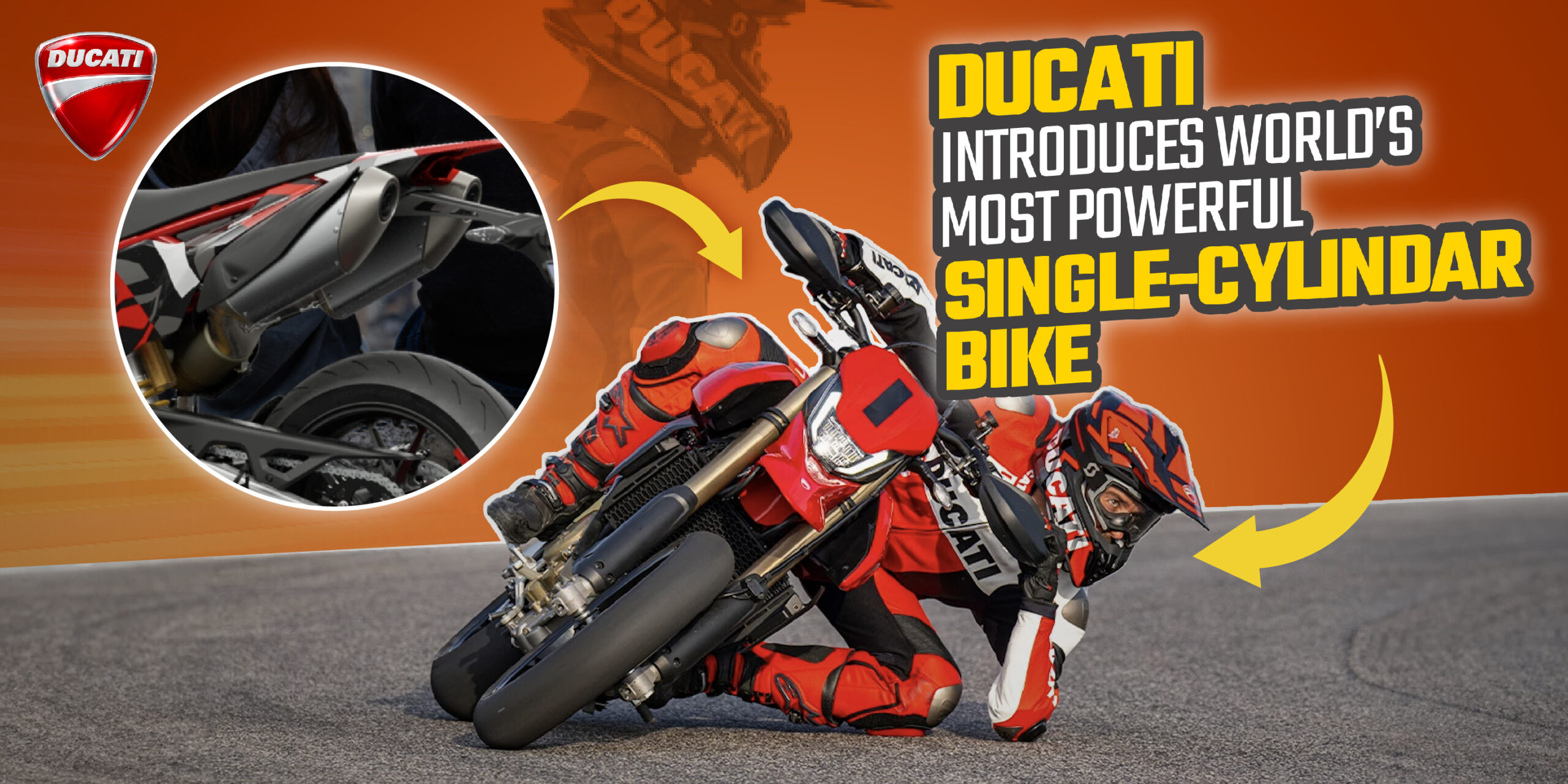 Ducati introduce World's Most Powerful Single-Cylinder Bike