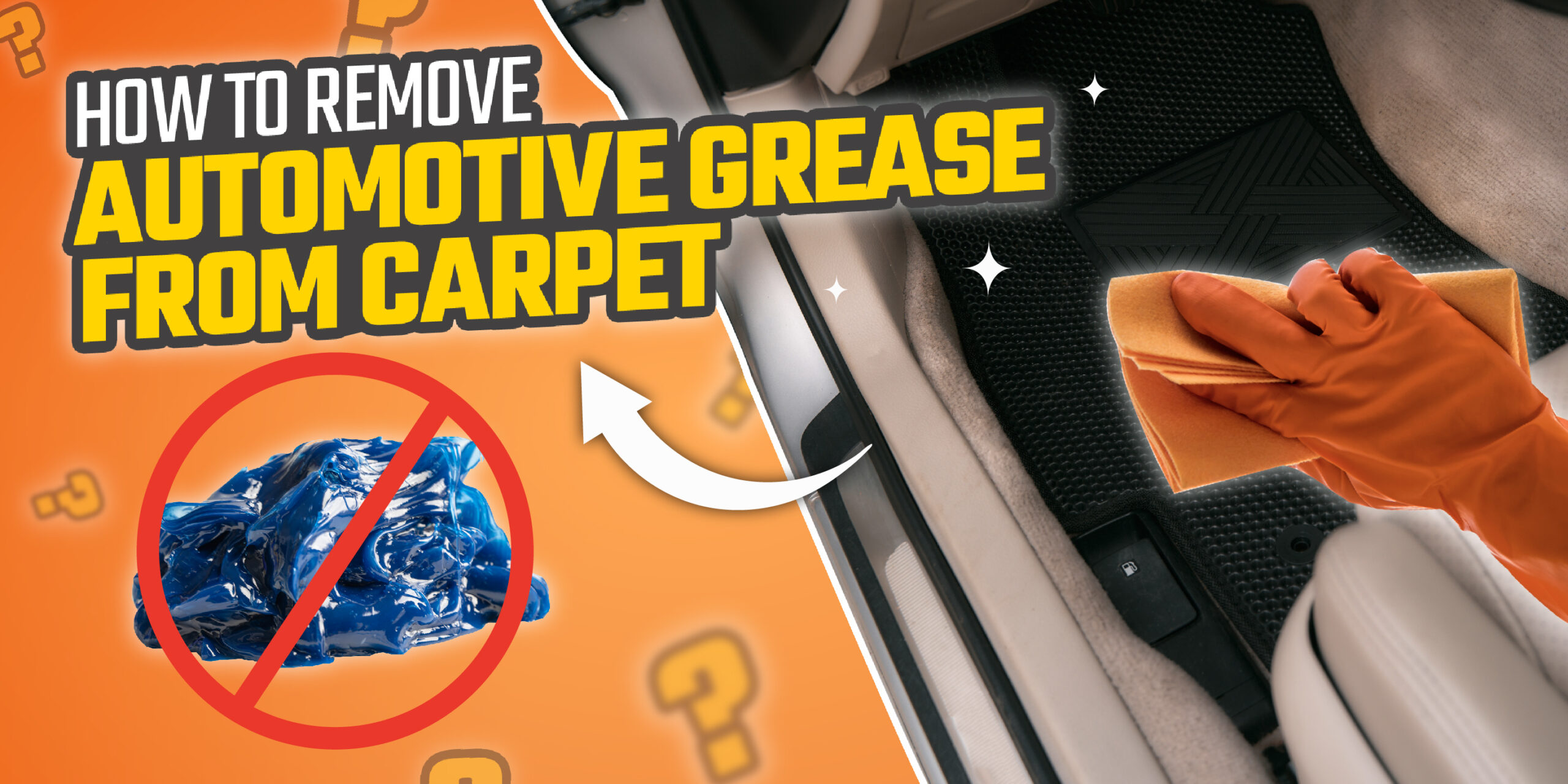 How to remove automotive grease from carpet