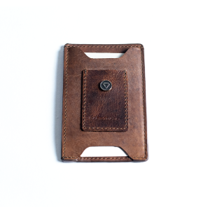 Carbonado Leather Brown Card Holder Plus