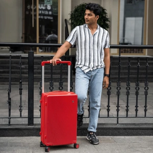 Carbonado Radiant Red Exodus Check-In Luggage