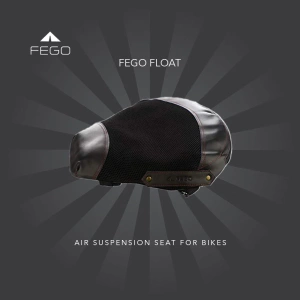 FEGO Float Black - Air Seat Cushion for Bikes (Without Air Pump)
