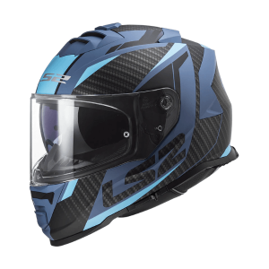 LS2 Helmet FF800 Storm Racer Blue Gloss with Anti-Fog