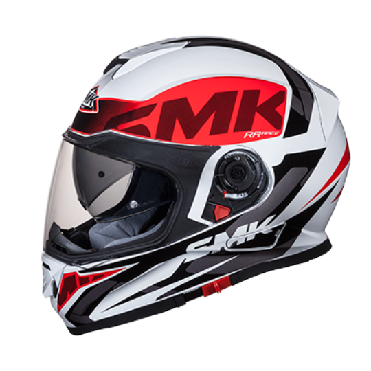 SMK Helmet Twister DC Logo White Red Black (GL132)