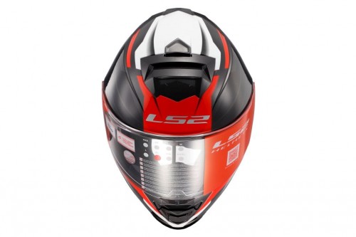 LS2 Helmet FF800 Storm Nerve Black Red Glossy