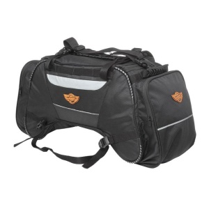 GUARDIAN GEARS Tail Bag Rhino Mini 50L Black with Rain Cover & (optional) Dry Bag