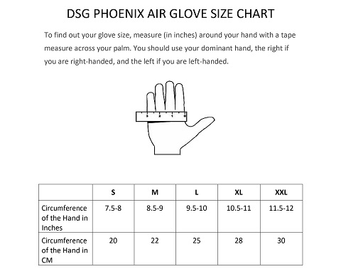 DSG Riding Gloves Pheonix Air Red