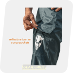MOTOTECH Rain Pants (Overtrousers) Hurricane TourPro Dark Grey with Cargo Pockets