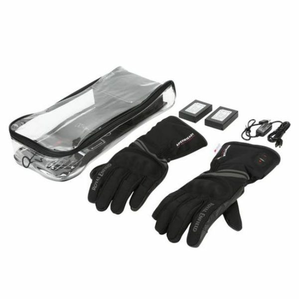 ROYAL ENFIELD Riding Gloves Heated | Black