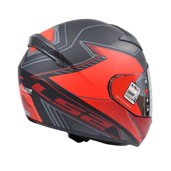 LS2 Helmet FF352 Kascal - Matt Black Orange - Full Faced