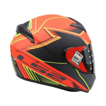 LS2 Helmet FF352 Kascal - Matt Black Orange - Full Faced