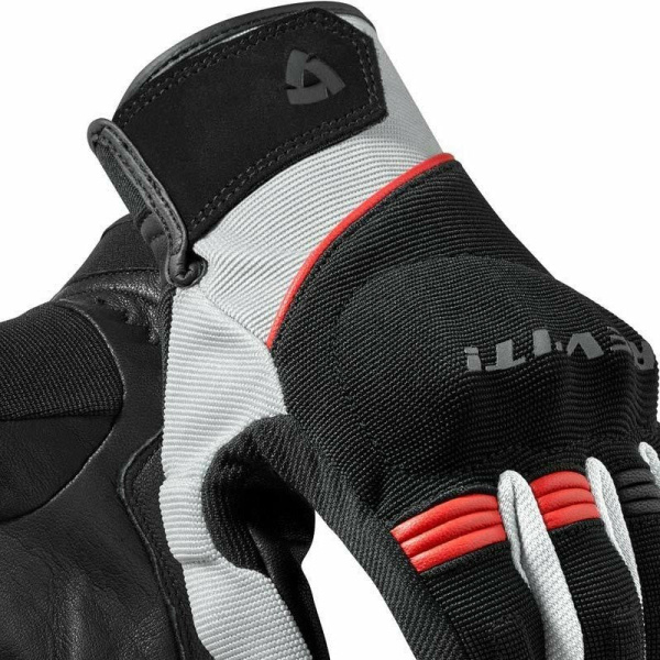 REV'IT! Riding Gloves Mosca Black Red