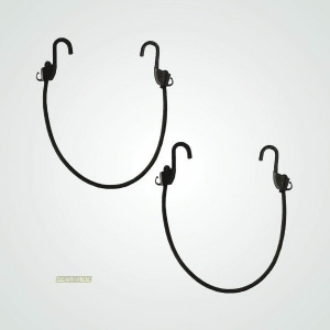 MOTOTECH Bungee Tie-Down Grappler Black 2 ft - Pack of 2