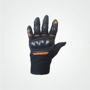 MOTOTECH Urbane Short Carbon Riding Gloves Orange