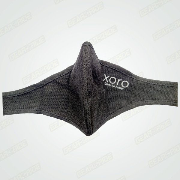 XORO CITY - Reusable Nose Mask with Activated Carbon Filter - Black (Pack of 2)
