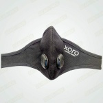 XORO VALVE - Reusable Nose Mask with Activated Carbon Filter - Black (Pack of 2)
