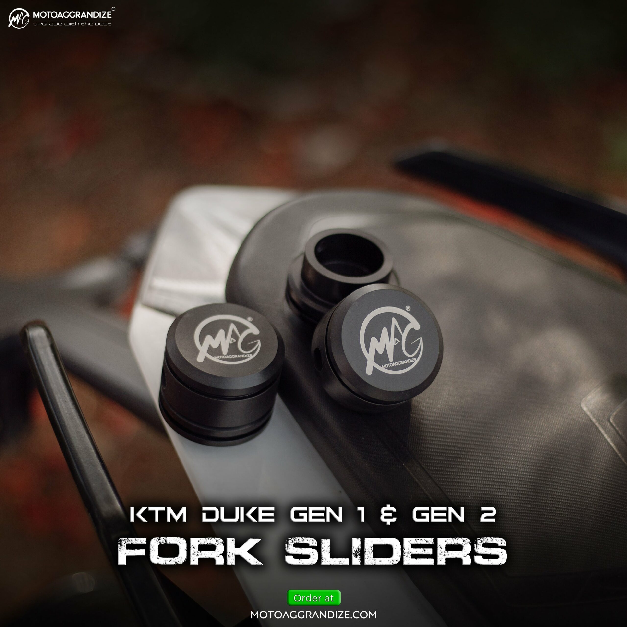 MOTOAGGRANDIZE Fork Sliders for KTM Duke | RC