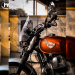 Mk Designs Tall Windscreen Mount for Royal Enfield 650 Twins (BS 4)