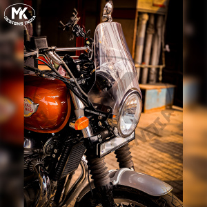 Mk Designs Tall Windscreen Mount for Royal Enfield 650 Twins (BS 4)