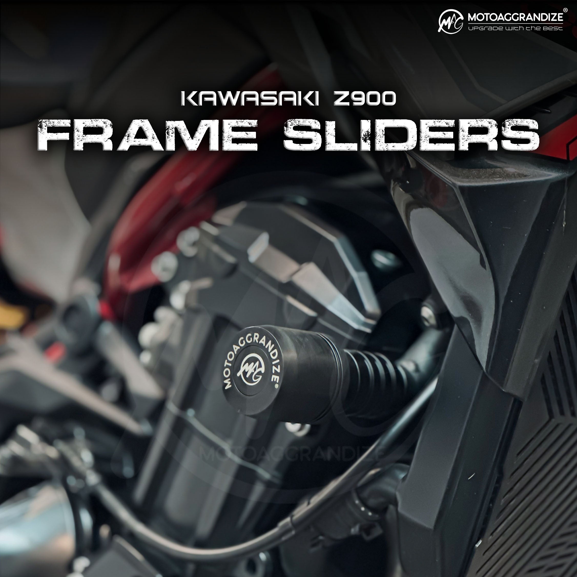 MOTOAGGRANDIZE Frame Sliders / Crash Protectors for Kawasaki Z 900