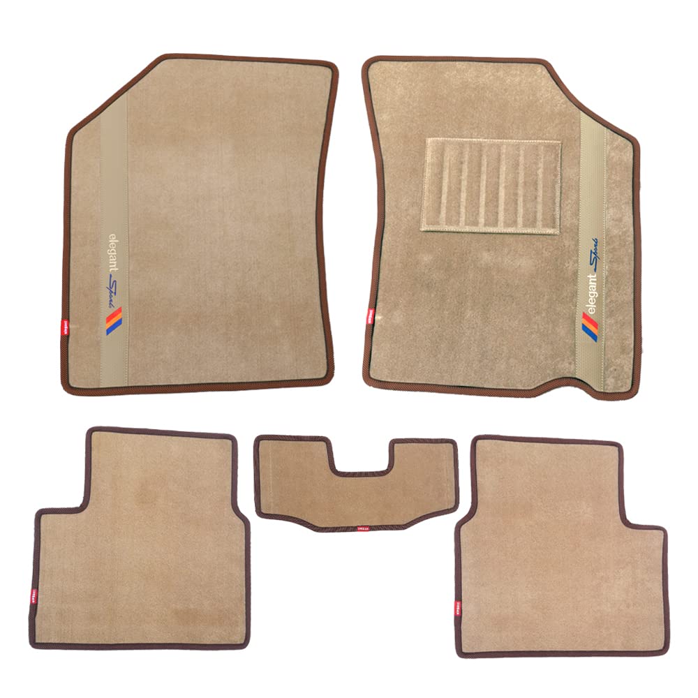 Elegant Sports Custom Fit Car Mat Compatible with Hyundai Aura | Available in 5 colors Black, Beige, Tan & Brown
