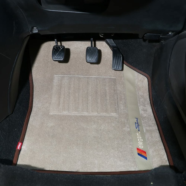 Elegant Sports Custom Fit Car Mat Compatible with Hyundai Santro 2018 Onwards | Available in 5 colors Black, Beige, Tan & Brown