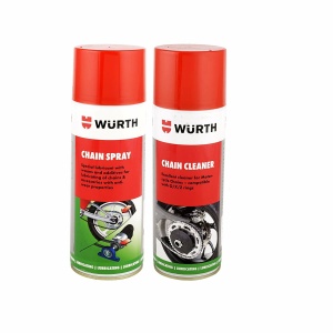 WUERTH Combo: Chain Lube Spray 500ml and Chain Cleaner 500ml
