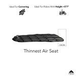 FEGO Sail Sport - World's Thinnest Air Seat Cushion, with Rain cover
