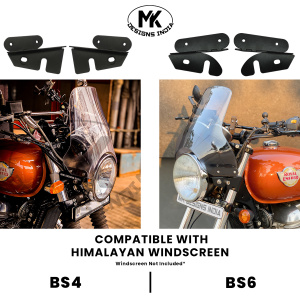 Mk Designs Tall Windscreen Mount for Royal Enfield 650 Twins (BS 6)