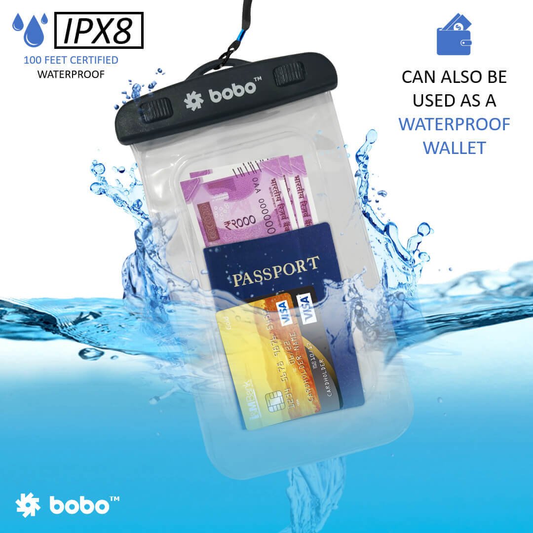 BOBO Waterproof Mobile Phone Pouch Milky White