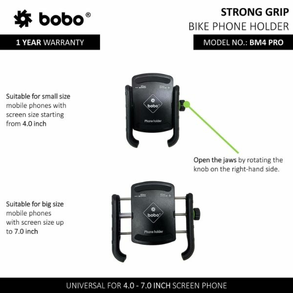 BOBO Jaw Grip Mobile Holder BM4 Pro with Vibration Controller