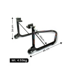 GRAND PITSTOP Rear Paddock Stand - Non Dismantlable Universal Black