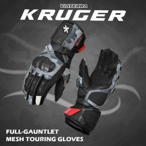 VIATERRA Riding Gloves Kruger | Grey Camo