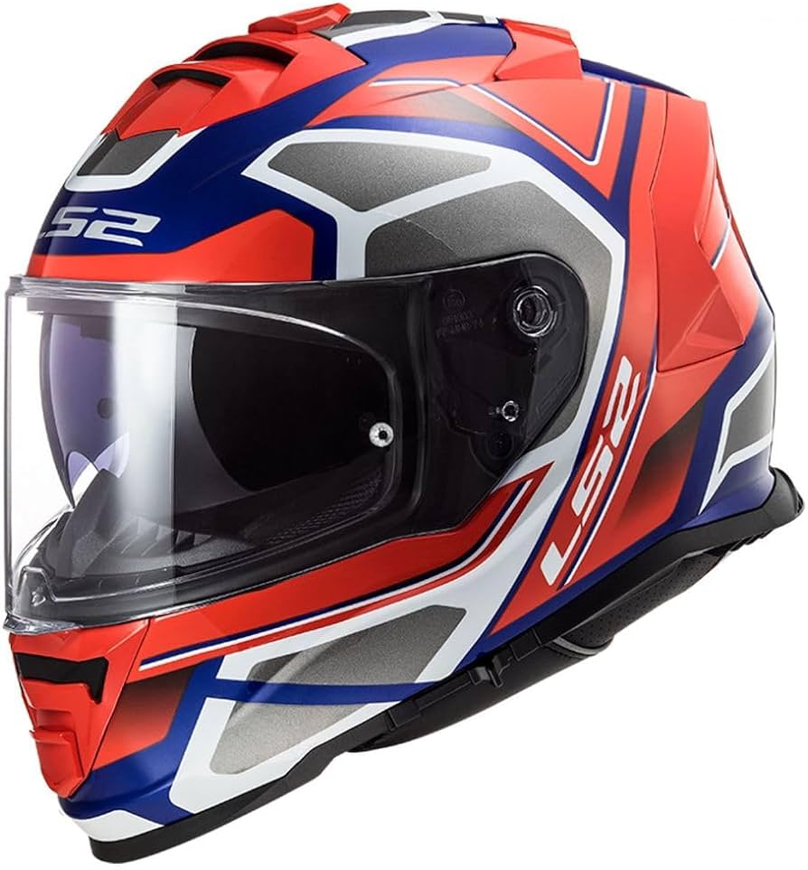 LS2 Helmet FF800 Storm Faster Red Blue Gloss