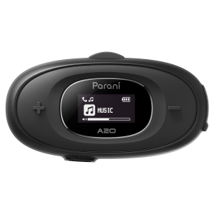 PARANI Motorcycle Intercom A20 with Boom Mic & Wired Mic