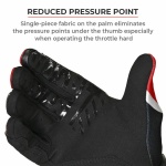 VIA TERRA Riding Gloves Roost Red
