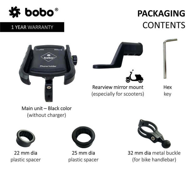 BOBO Jaw Grip Mobile Holder BM4 Black