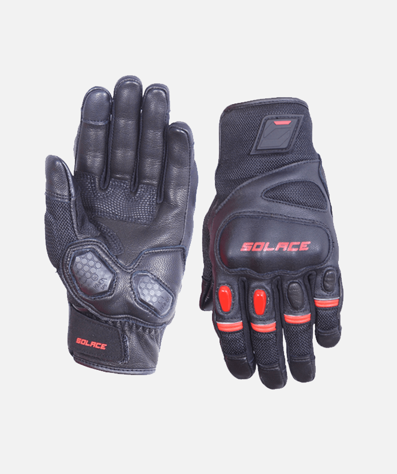 SOLACE Riding Gloves Rival Red, CE approved